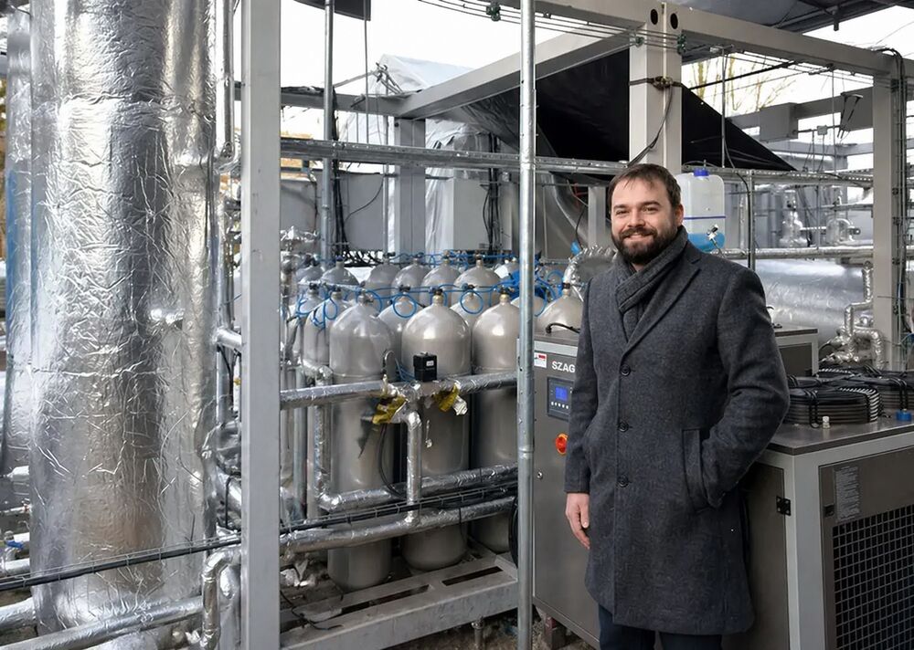 Andrew Rogala at an industrial plant